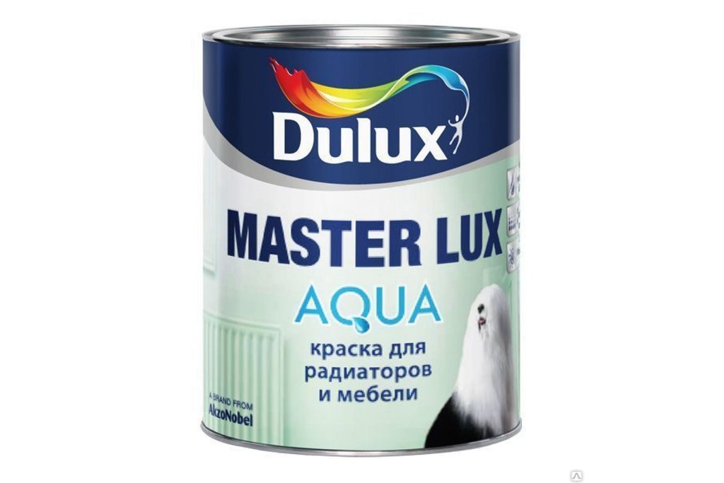 Купить краска для радиаторов и мебели dulux masterlux aqua  40 на водной основе баз bw 2,5 л фото №1