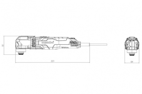 Купить Мультитул Metabo MT 400 Quick кейс  601406500 фото №3