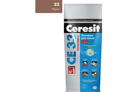 Купить Ceresit СЕ 33\2 какао  52  затирка  2 кг 2092533 фото №3
